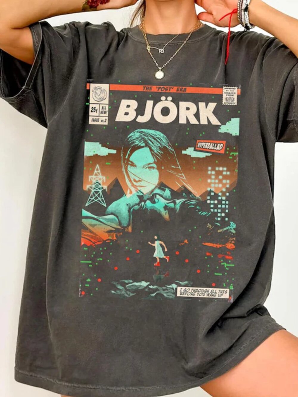 Bjork Comic Book Shirt,  Unisex Bjork Logo Tee